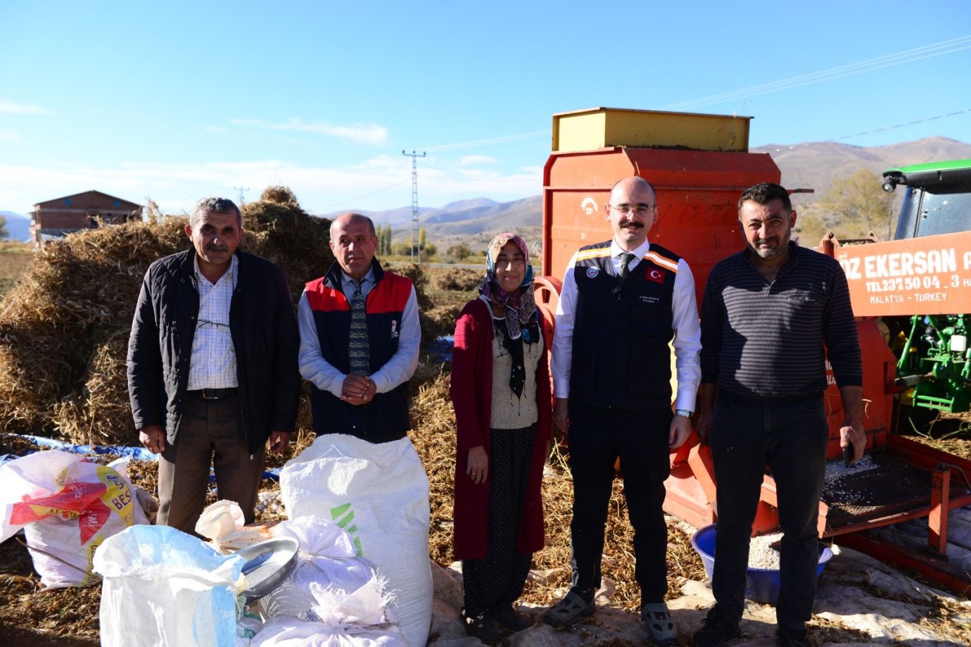 Doğanşehir’de Kuru Fasulye Hasadı Bereketli Başladı