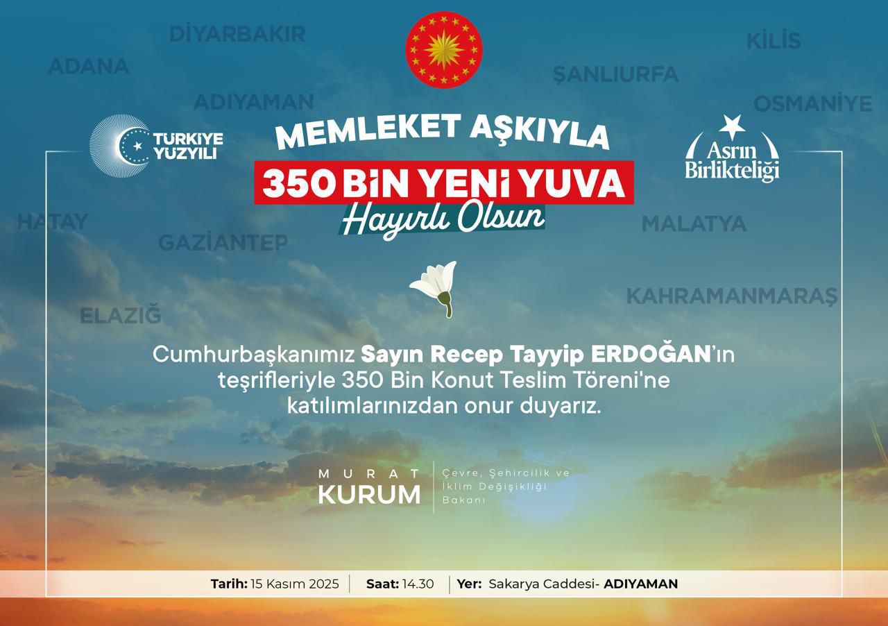 350 Bininci Deprem Konutu 15 Kasım’da Cumhurbaşkanı Erdoğan’ın Katılımıyla Teslim Edilecek