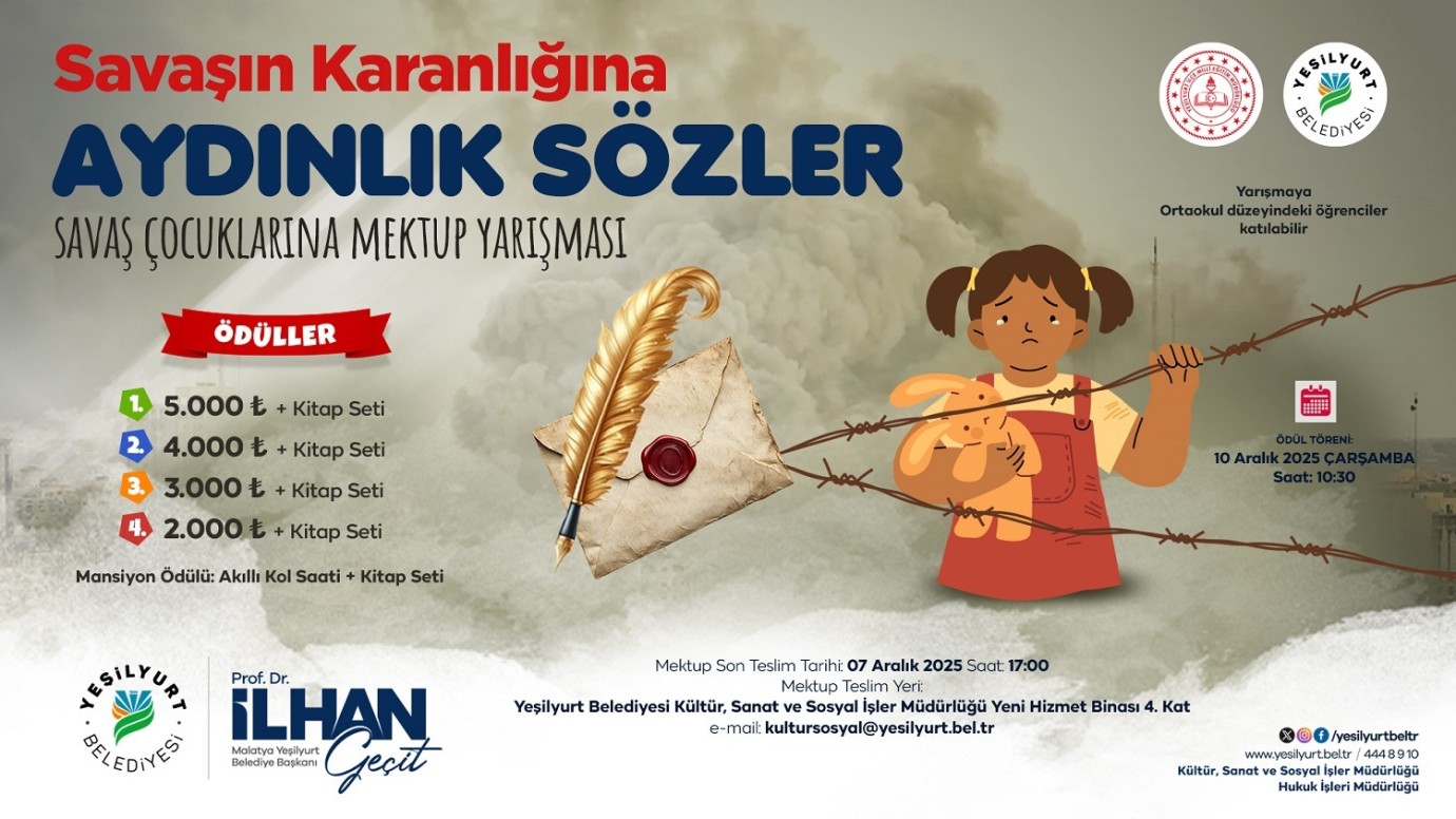 Ortaokul Öğrencileri Savaş Çocuklarına Mektuplarıyla Umut Olacak