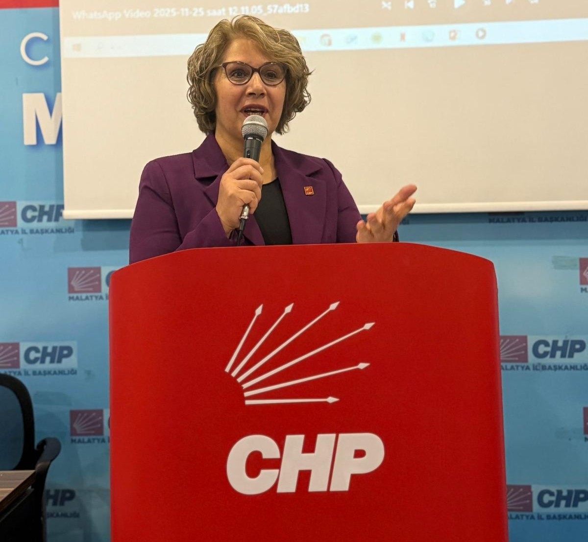 CHP İl Kadın Kolları Başkanı Nezahat Aydın; 