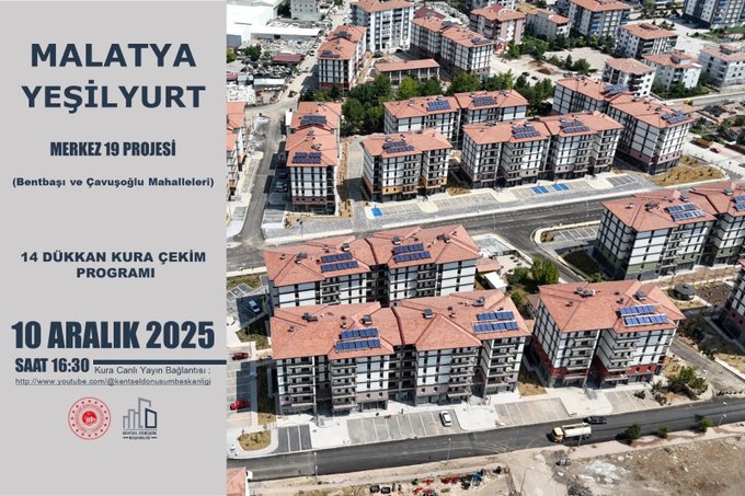 Yeşilyurt’ta 14 İş Yeri İçin Kura Çekimi Yapılacak