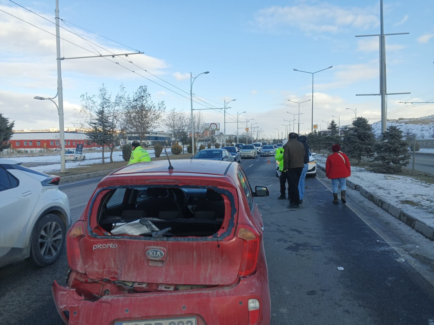 Malatya Çevreyolunda Kaza Ucuz Atlatıldı