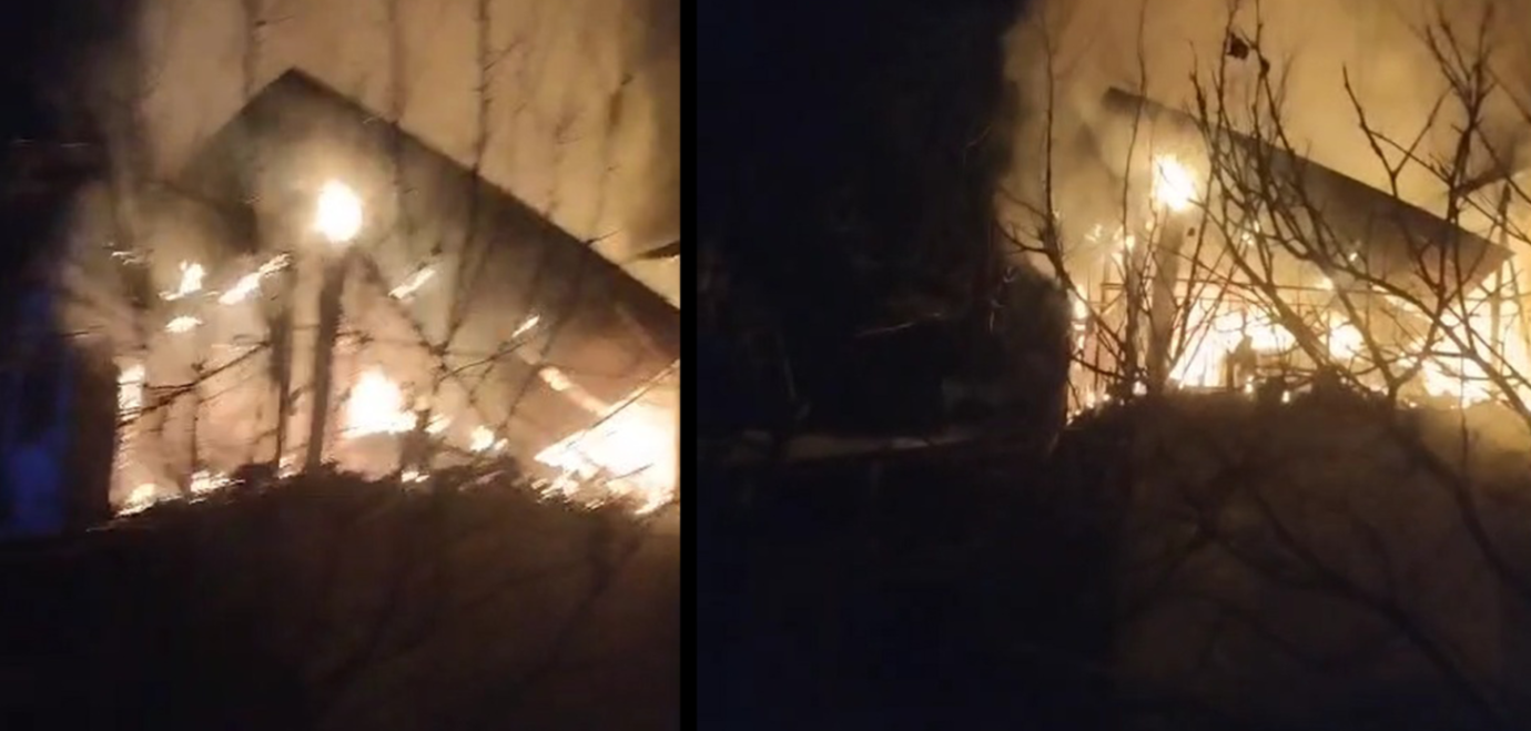 Darende’de Gece Çıkan Yangın Korkuttu!