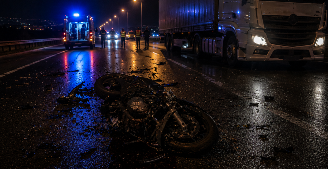 Tırla Çarpışan Motosikletin Sürücüsü Hayatını Kaybetti!