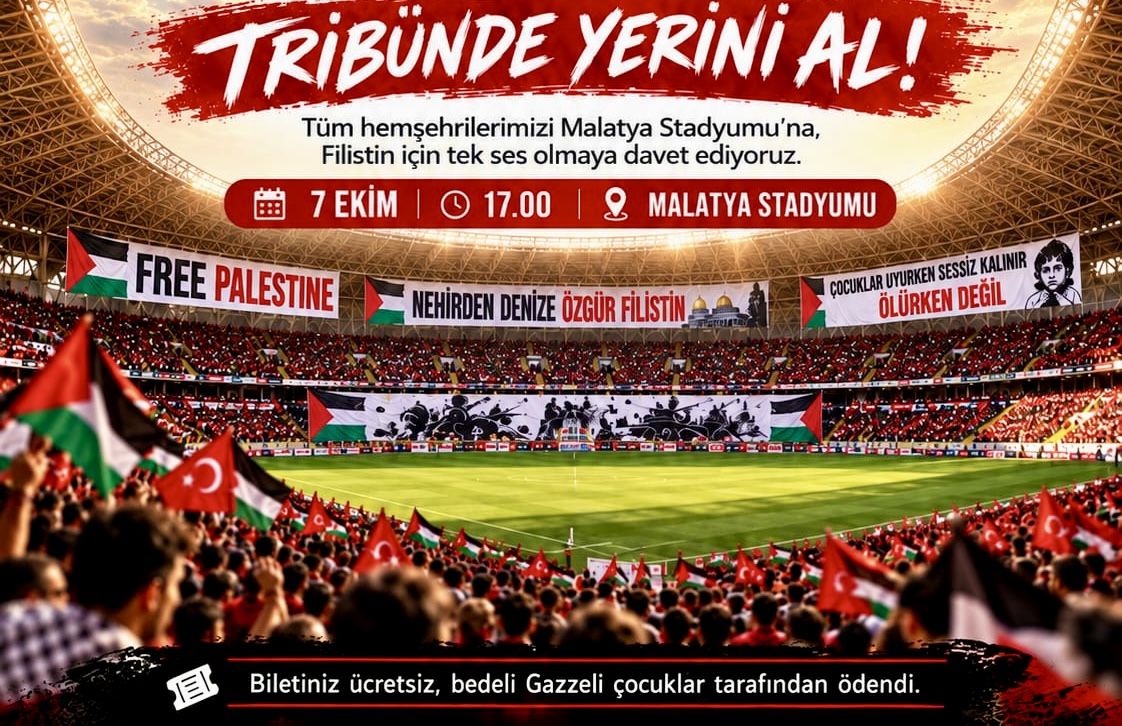 Yeşilyurtspor- Siirt Spor Maçında Gazze'ye Destek Mesajı Verilecek