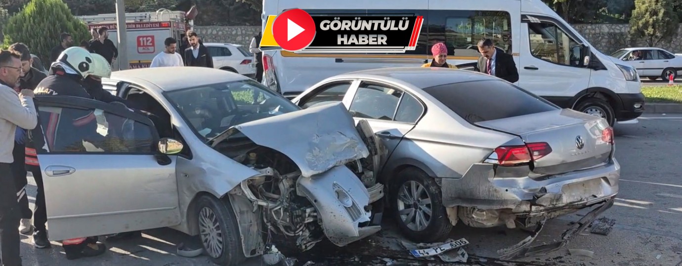 Malatya’da 6 Araç Birbirine Girdi: 3 Yaralı